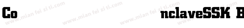 ConclaveSSK Bold字体转换